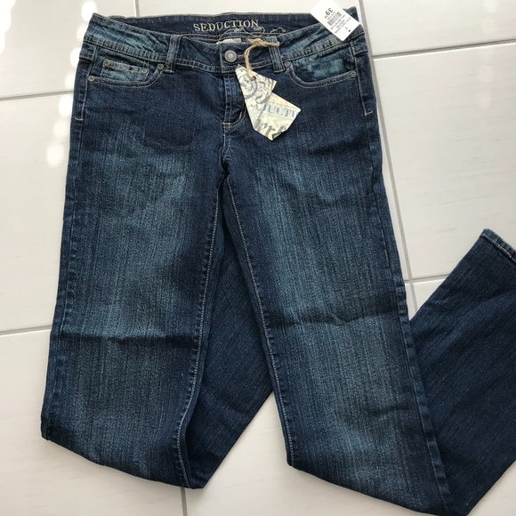 Seduction Jeans with Crystal Pockets - size 7 - Picture 4 of 5